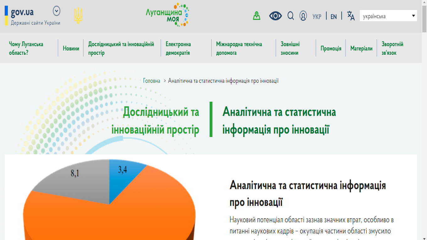 Презентація дослідницького та інноваційного простору Луганщини